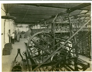 Kettvorbereitungsraum, Long Meadow Mühle, 1923